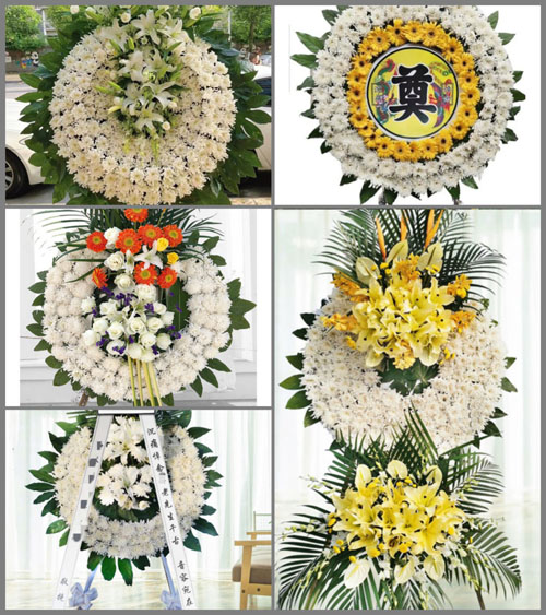 湖北武汉市新洲区双柳街道花圈速递